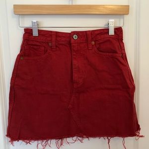 Abercrombie and Fitch Red Skirt